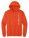 Illinois Fighting Illini Hooded Sweatshirt - Vertical Illinois Fighting Illini