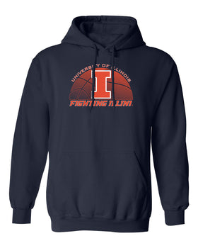 Illinois Fighting Illini Hooded Sweatshirt - University of Illinois Basketball