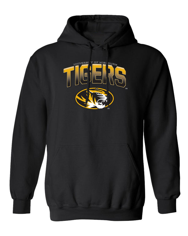 Missouri Tigers Hooded Sweatshirt - Full Color Fade Tigers Logo