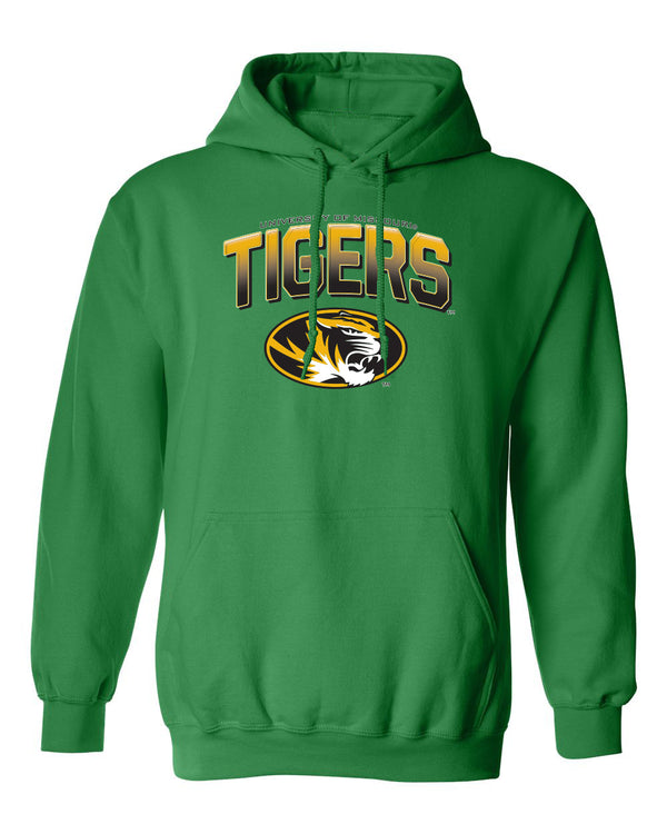 Missouri Tigers Hooded Sweatshirt - Full Color Fade Tigers Logo