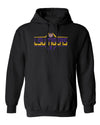 LSU Tigers Hooded Sweatshirt - Striped Tigers Football Laces