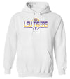 LSU Tigers Hooded Sweatshirt - Striped Tigers Football Laces