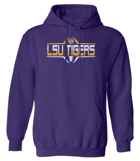 LSU Tigers Hooded Sweatshirt - Striped Tigers Football Laces