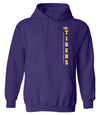 LSU Tigers Hooded Sweatshirt - Vertical Louisiana State University Tigers