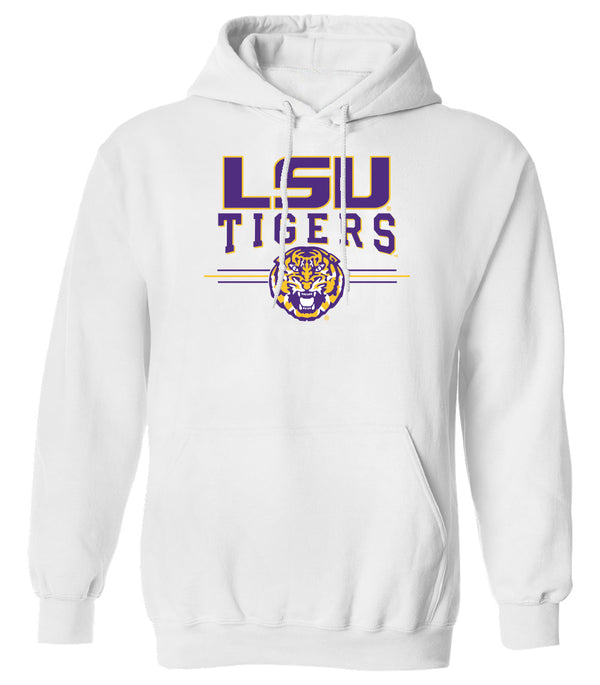 LSU Tigers Hooded Sweatshirt - LSU Tigers 3-Stripe