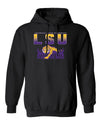 LSU Tigers Hooded Sweatshirt - LSU Tiger Stadium Full Color Fade