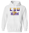 LSU Tigers Hooded Sweatshirt - LSU Tiger Stadium Full Color Fade