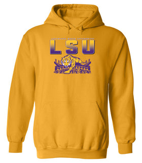 LSU Tigers Hooded Sweatshirt - LSU Tiger Stadium Full Color Fade