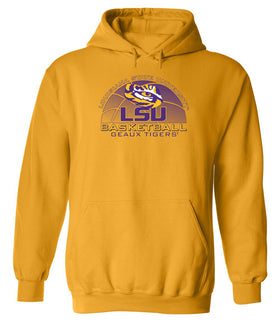 LSU Tigers Hooded Sweatshirt - LSU Basketball Geaux Tigers