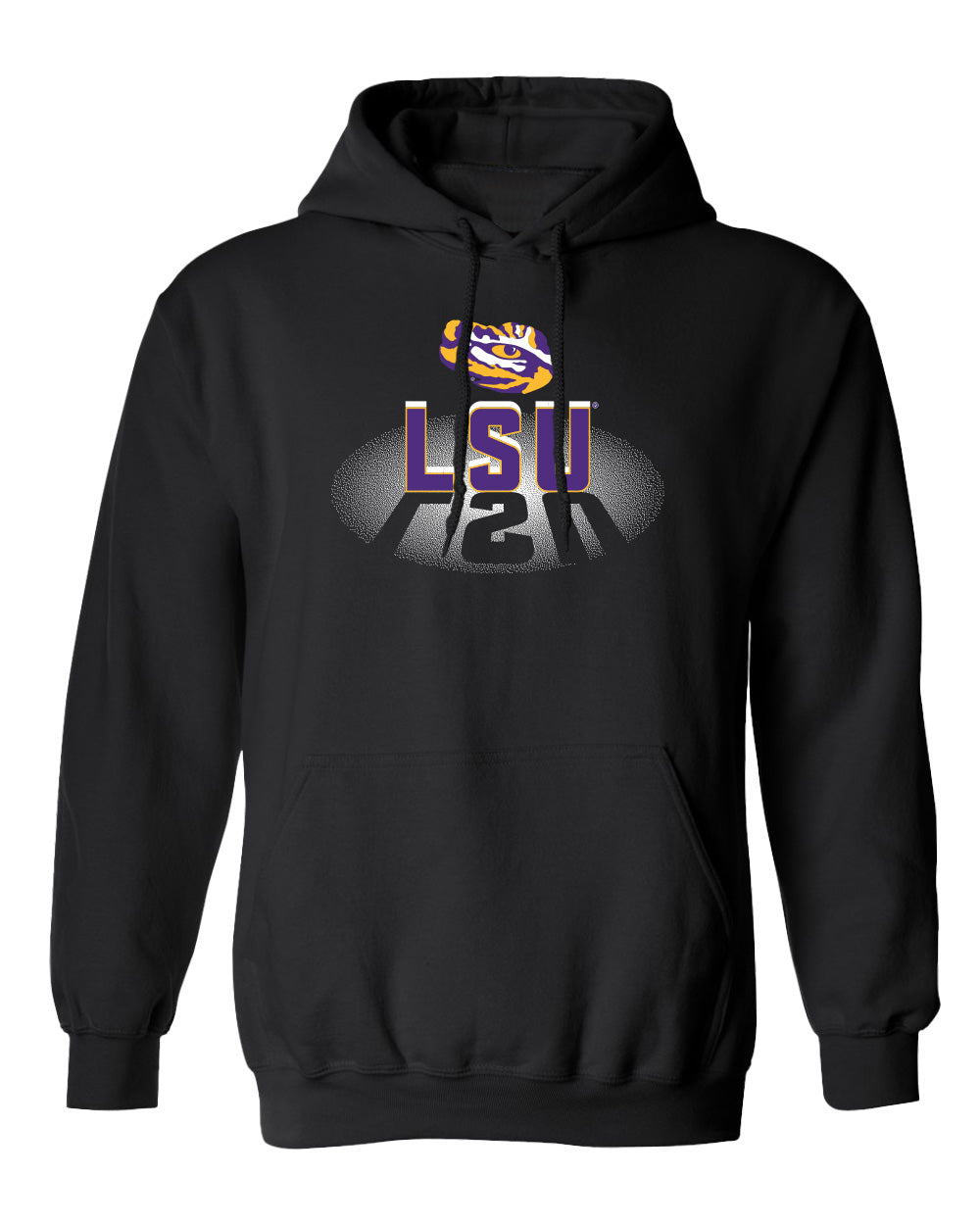 LSU Tigers Hooded Sweatshirt - Spotlight and Shadow LSU