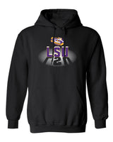 LSU Tigers Hooded Sweatshirt - Spotlight and Shadow LSU