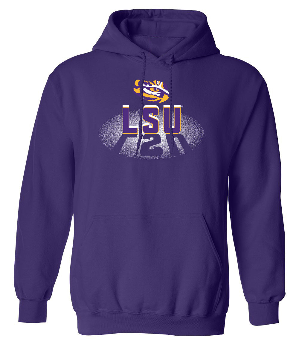 LSU Tigers Hooded Sweatshirt - Spotlight and Shadow LSU