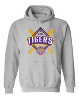 LSU Tigers Hooded Sweatshirt - LSU Baseball Diamond