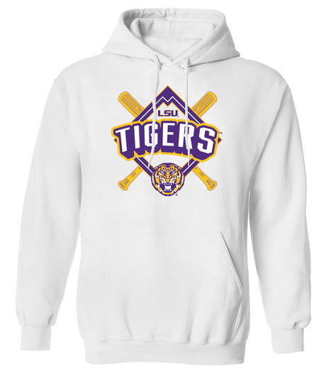 LSU Tigers Hooded Sweatshirt - LSU Baseball Diamond
