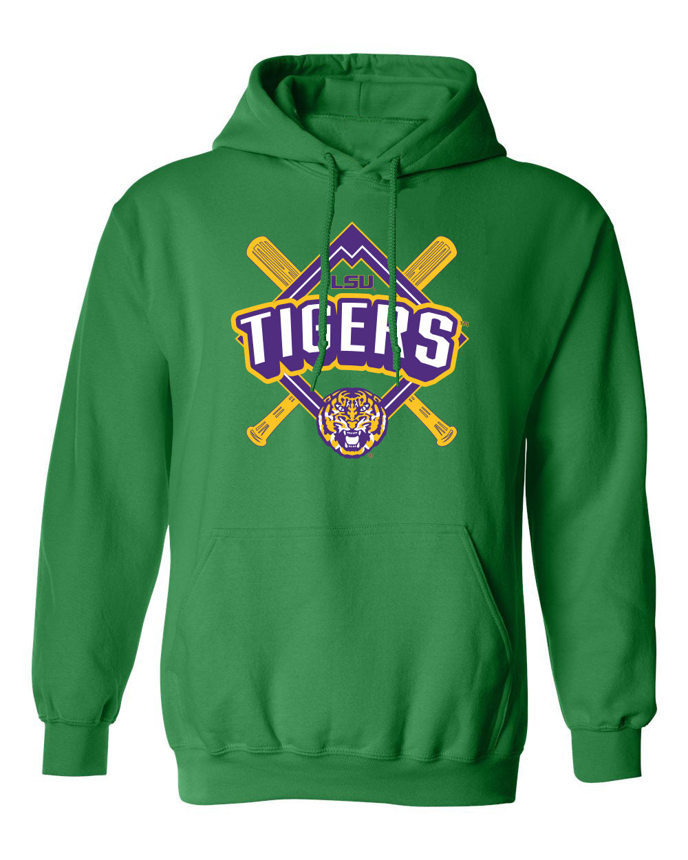 LSU Tigers Hooded Sweatshirt - LSU Baseball Diamond