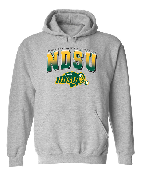 NDSU Bison Hooded Sweatshirt - Full Color NDSU Fade with Logo