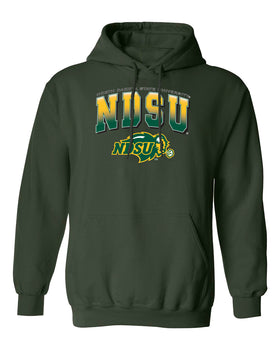 NDSU Bison Hooded Sweatshirt - Full Color NDSU Fade with Logo