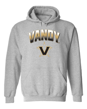 Vanderbilt Commodores Hooded Sweatshirt - Vandy Full Color Arch with Primary