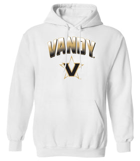 Vanderbilt Commodores Hooded Sweatshirt - Vandy Full Color Arch with Primary