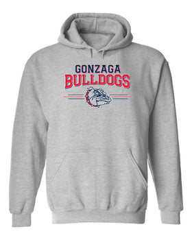 Gonzaga Bulldogs Hooded Sweatshirt - Gonzaga Bulldogs 3 Stripe