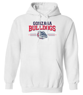 Gonzaga Bulldogs Hooded Sweatshirt - Gonzaga Bulldogs 3 Stripe