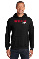 Nebraska Huskers Hooded Sweatshirt - Script Huskers Overlap Nebraska