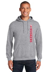 Nebraska Huskers Hooded Sweatshirt - Vertical Huskers Herbie Husker