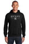 Nebraska Huskers Hooded Sweatshirt - Nebraska Blackout Block N