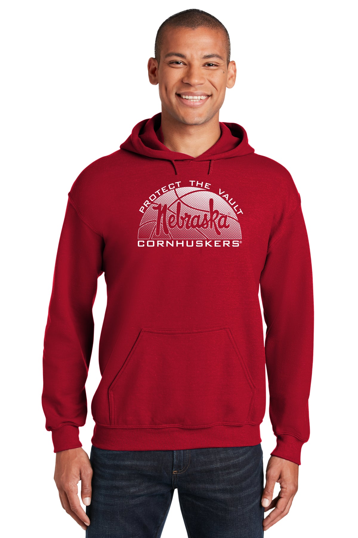 Nebraska Huskers Hooded Sweatshirt - Script Nebraska Basketball