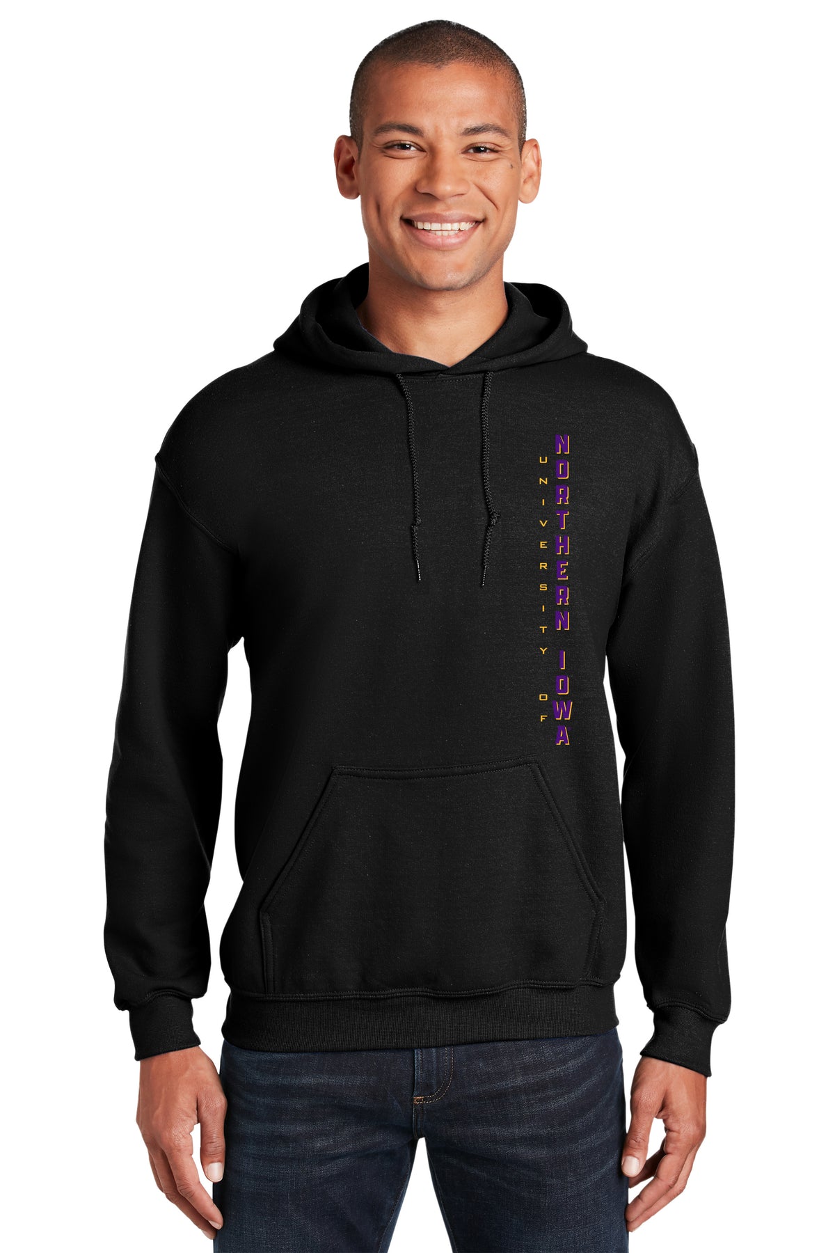 Northern Iowa Panthers Hooded Sweatshirt - Vertical University of Northern Iowa