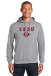 San Diego State Aztecs Hooded Sweatshirt - SDSU Full Color Fade Aztecs Logo