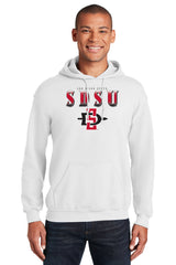 San Diego State Aztecs Hooded Sweatshirt - SDSU Full Color Fade Aztecs Logo