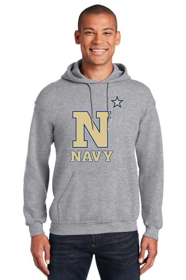 Navy Midshipmen Hooded Sweatshirt - US Naval Academy Star Logo