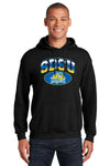 South Dakota State Jackrabbits Hooded Sweatshirt - SDSU Full Color Fade Plus Primary Logo