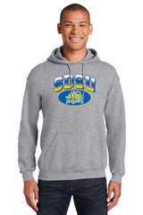 South Dakota State Jackrabbits Hooded Sweatshirt - SDSU Full Color Fade Plus Primary Logo