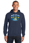 South Dakota State Jackrabbits Hooded Sweatshirt - SDSU Full Color Fade Plus Primary Logo