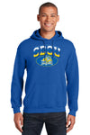 South Dakota State Jackrabbits Hooded Sweatshirt - SDSU Full Color Fade Plus Primary Logo