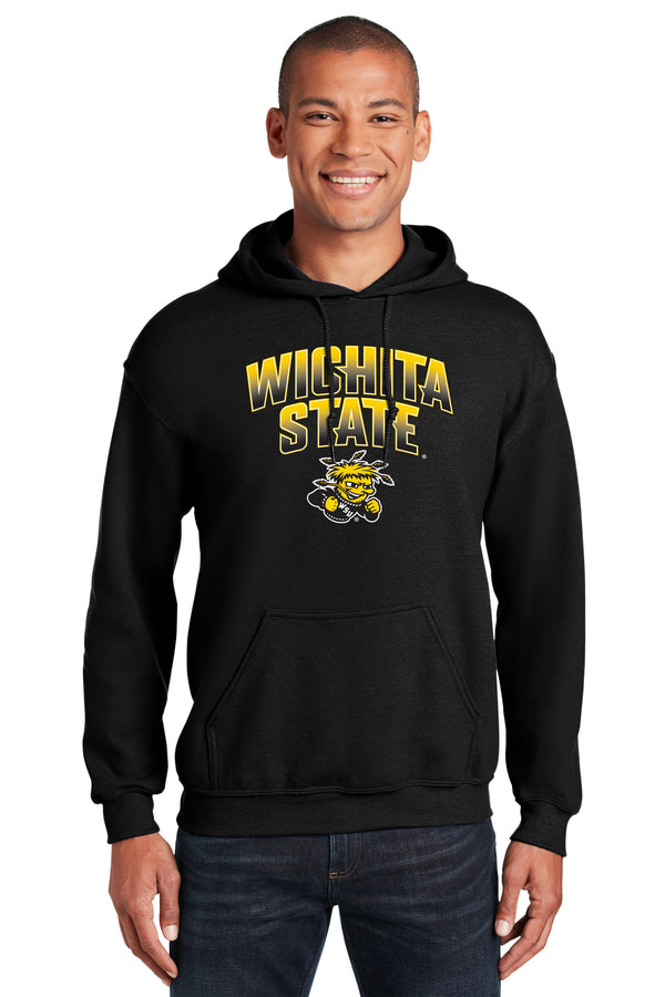 Wichita State Shockers Hooded Sweatshirt - Wichita State Full Color Fade