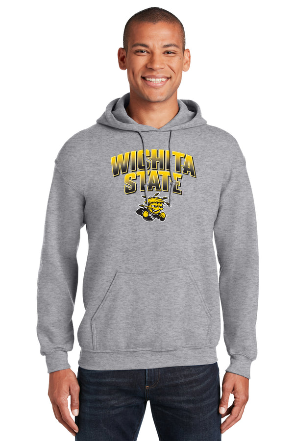 Wichita State Shockers Hooded Sweatshirt - Wichita State Full Color Fade