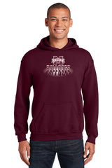 Mississippi State Bulldogs Hooded Sweatshirt - Bulldogs Spotlight and Shadow
