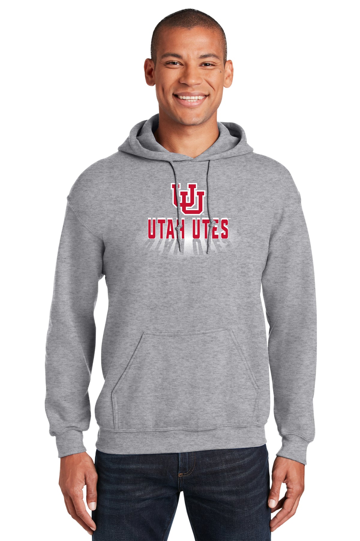 Utah Utes Hooded Sweatshirt - Spotlight Shadow Utah Utes