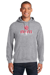 Utah Utes Hooded Sweatshirt - Spotlight Shadow Utah Utes