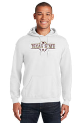 Texas State Bobcats Hooded Sweatshirt - Striped Texas State Football Laces