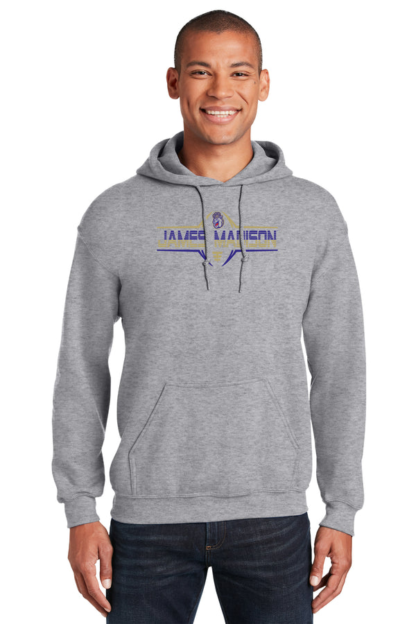 James Madison Dukes Hooded Sweatshirt - Striped James Madison Football Laces