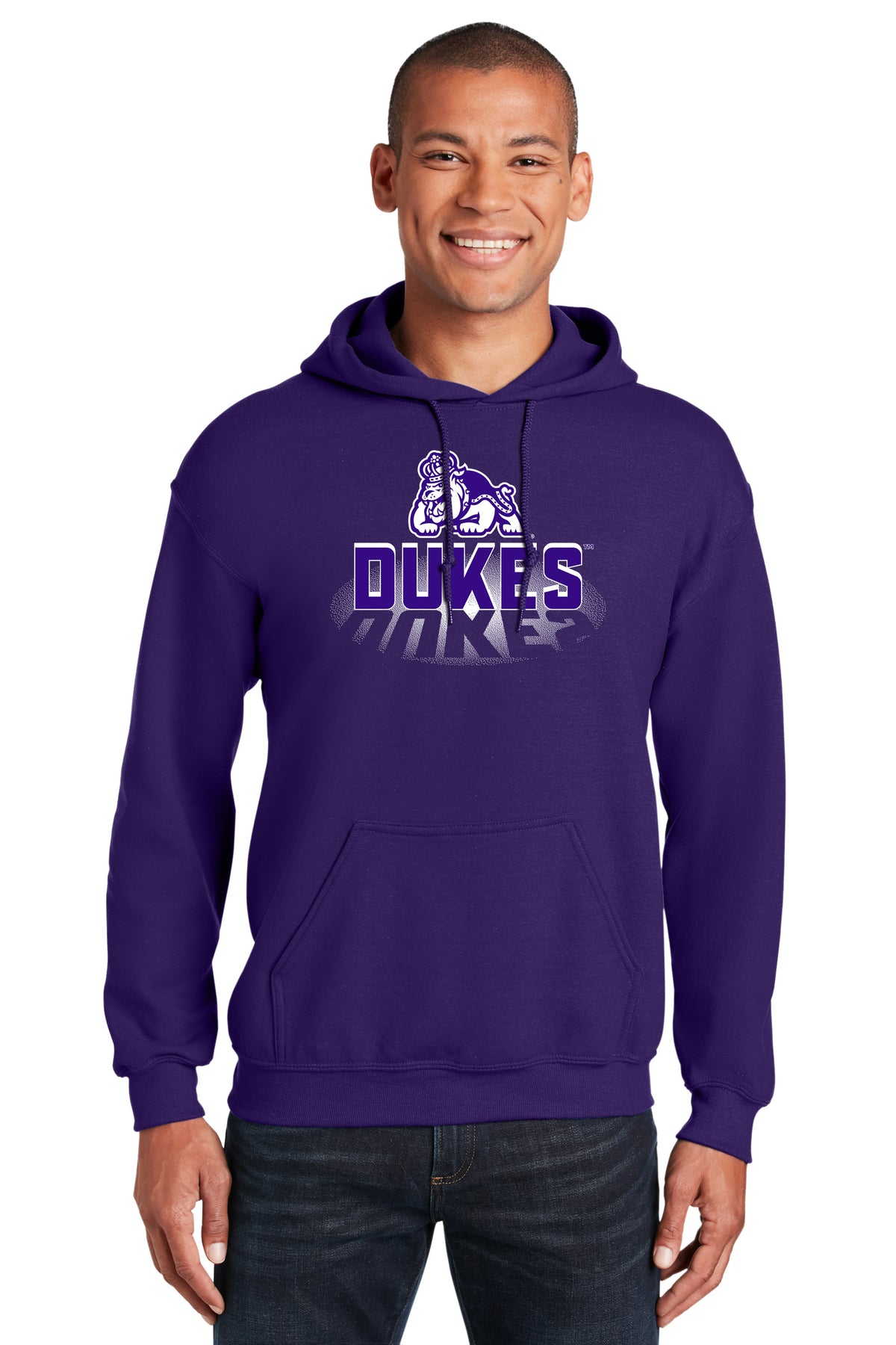 James Madison Dukes Hooded Sweatshirt - Spotlight and Shadow Dukes