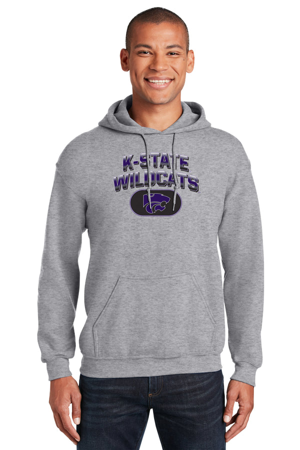 K-State Wildcats Hooded Sweatshirt - Full Color K-State Wildcats Fade