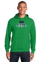 K-State Wildcats Hooded Sweatshirt - Spotlight and Shadow K-State