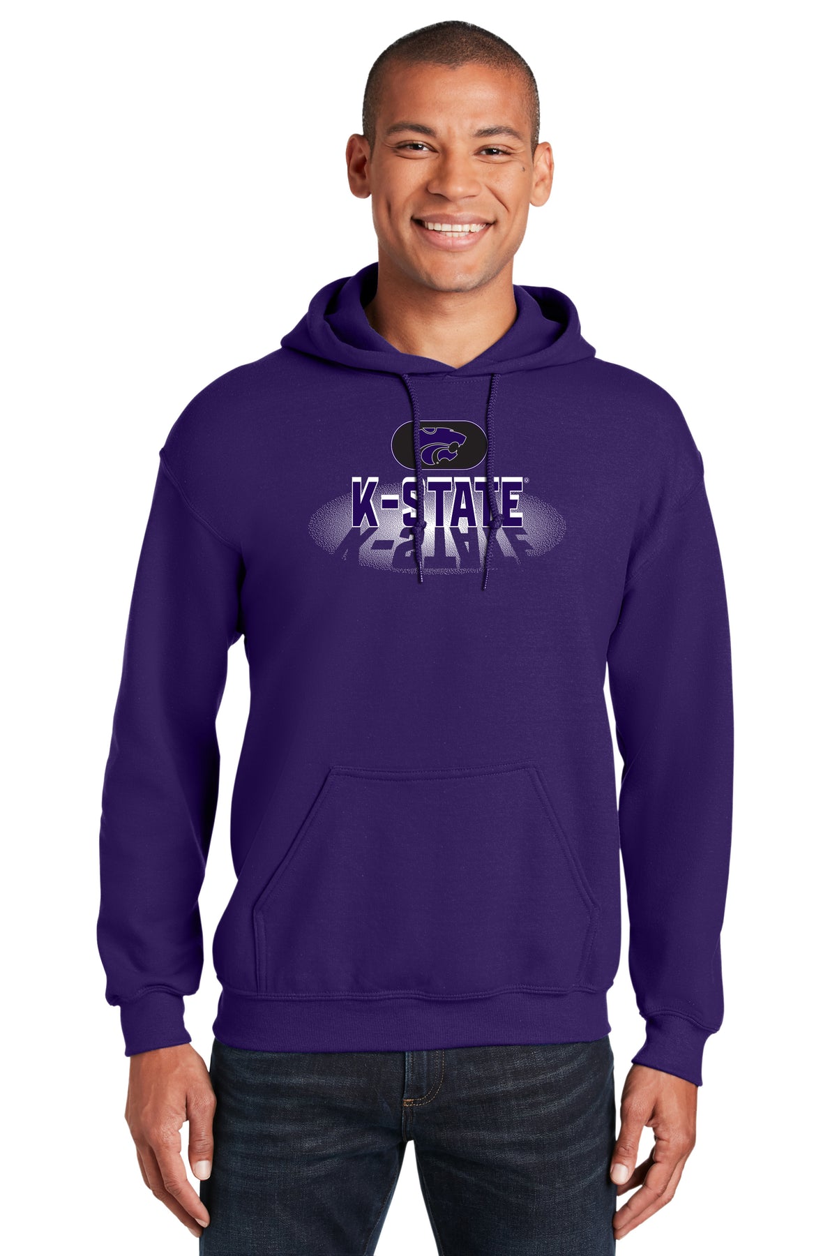 K-State Wildcats Hooded Sweatshirt - Spotlight and Shadow K-State