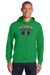 Illinois Fighting Illini Hooded Sweatshirt - Full Color Fade Illinois Arch