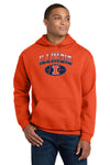 Illinois Fighting Illini Hooded Sweatshirt - Full Color Fade Illinois Arch